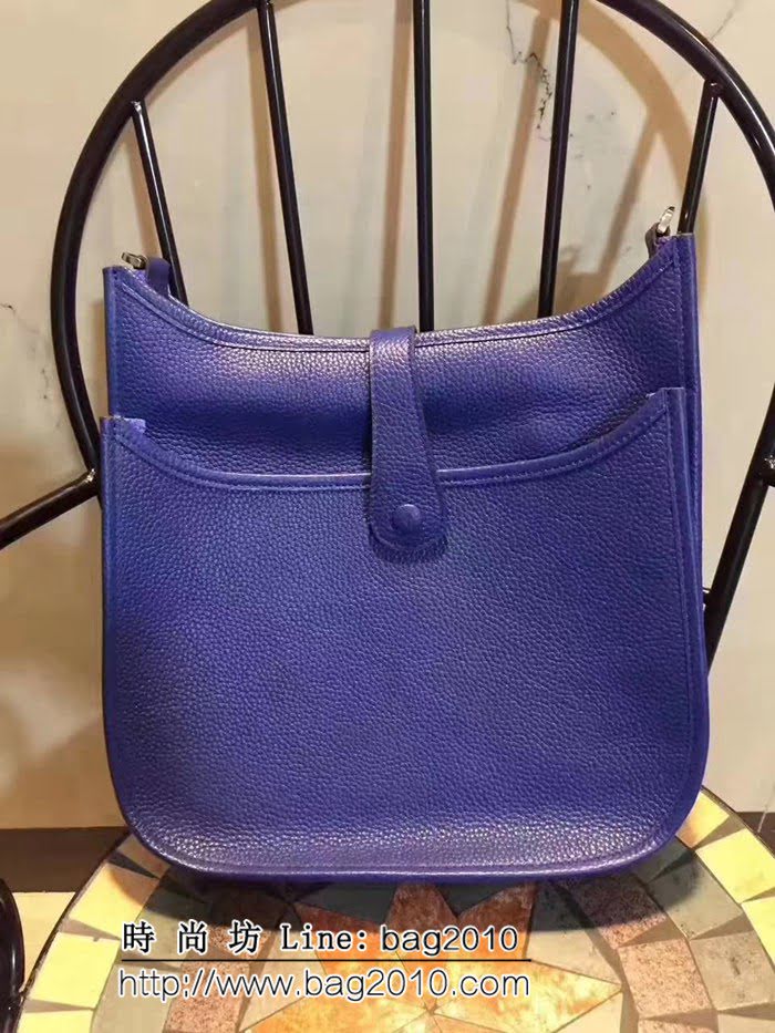 愛馬仕Hermes Evelyn伊芙琳 頭層牛皮單肩斜挎包 男女同款 0AM1377